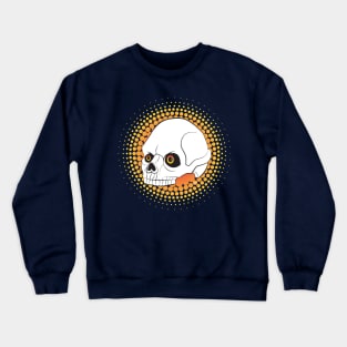 Human Skull inspired by Comic Book and Tattoo Art Crewneck Sweatshirt